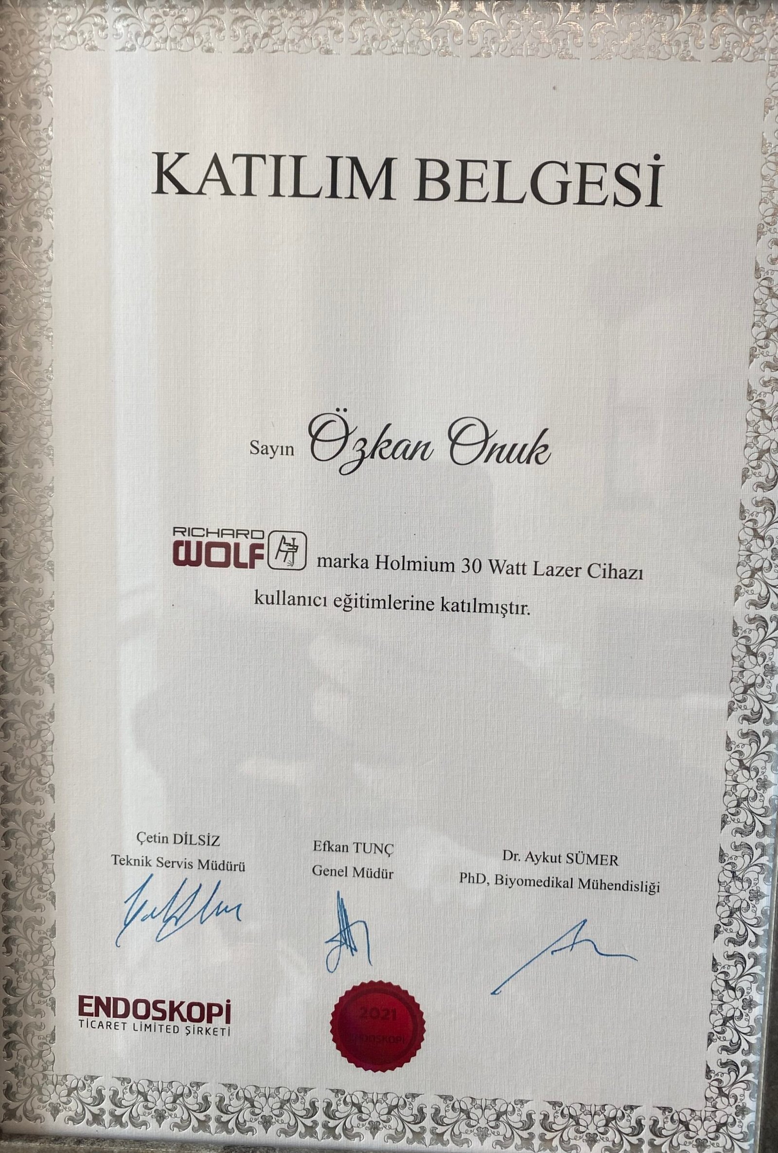 Formazione Laser Olmio