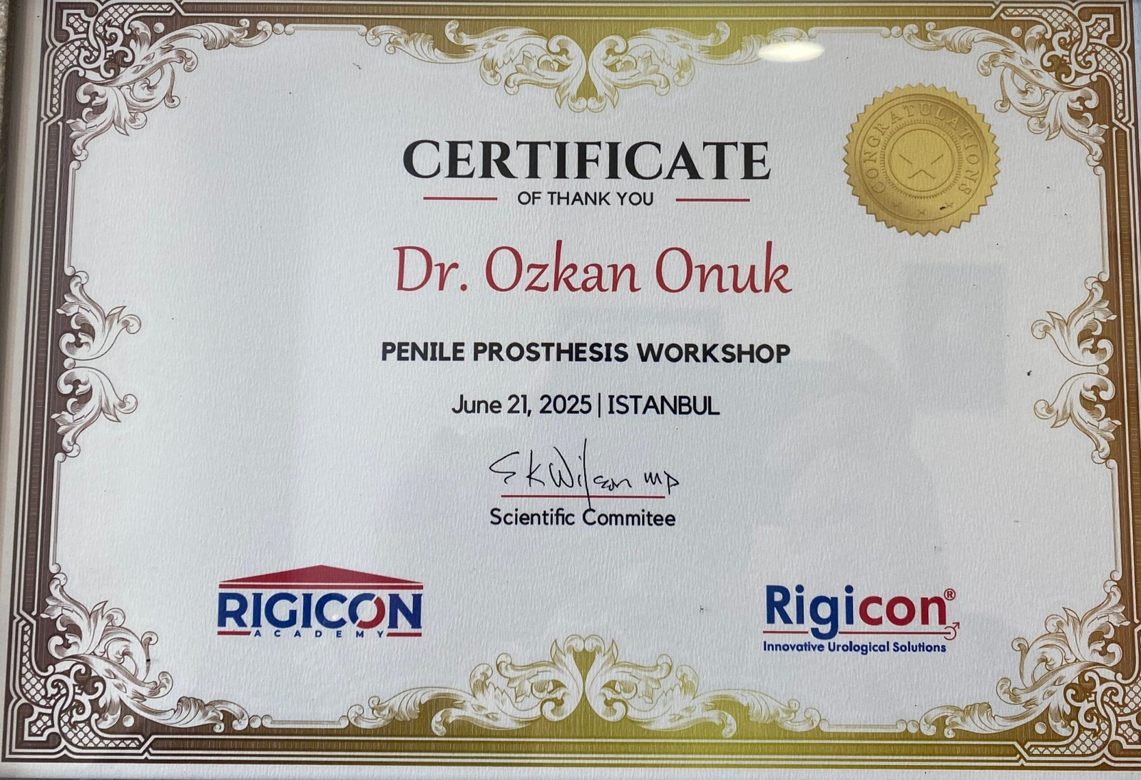 Workshop Protesi Peniena